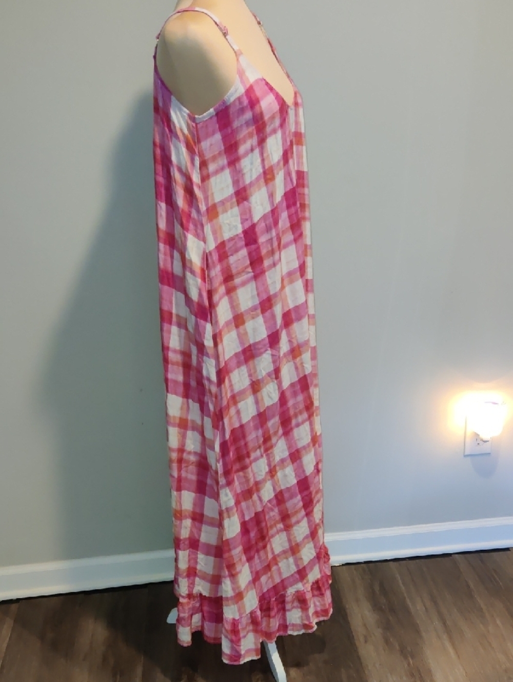 Petal & Pup Pink Plaid Maxi Sundress - Picture 5 of 9
